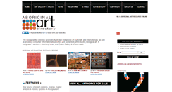 Desktop Screenshot of aboriginalartdirectory.com